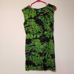 Banana republic Green and navy dress